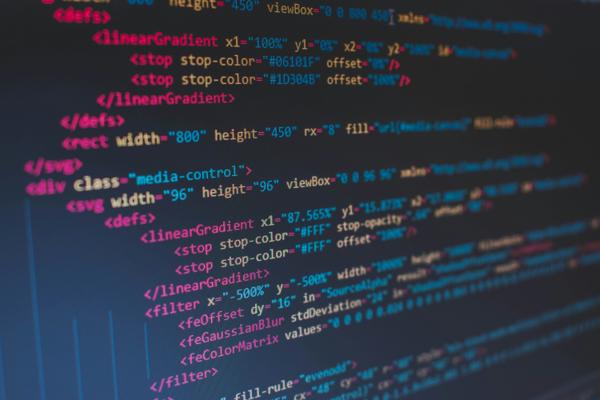 Developer working on a laptop